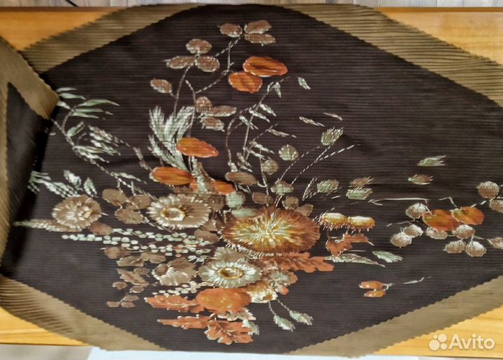 Платок плиссе, шелковый, вязанный, шарфы СССР