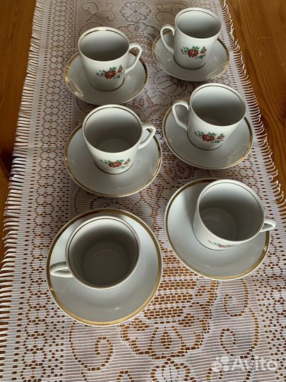 Сервиз для кофе или чая на 6 персон СССР