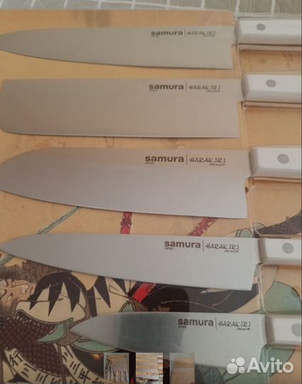 Набор из 5-ти ножей samura harakiri (новый)