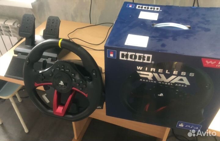 Игровой руль Hori wireless racing wheel apex ps4