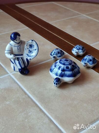 Гжель статуэтки фигурки СССР оригинальные