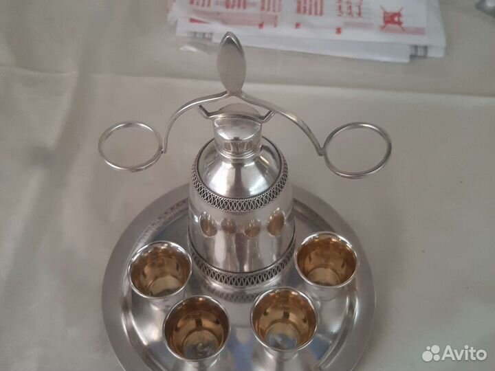 Графин с рюмками коньячный старинный