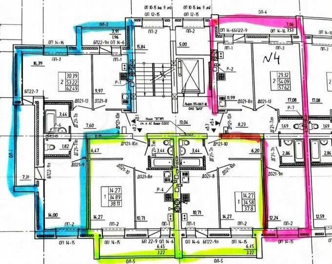2-к. квартира, 57,6 м², 2/9 эт.