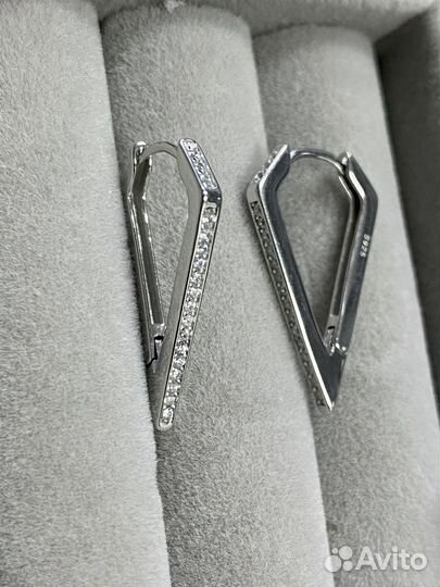 Серьги серебро 925
