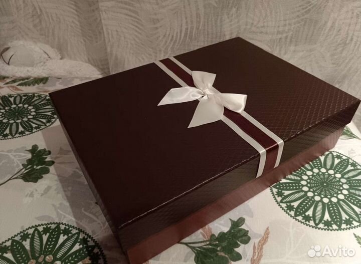 Коробка подарочная картонная+открытка