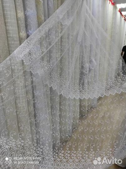 Фатин с вышивкой, готовые комплекты