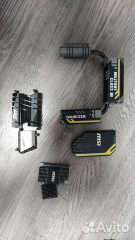 Радиатор с платы MSI Z77 mpower (2 шт.)