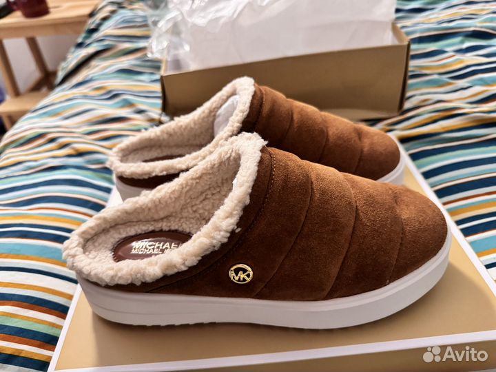 Меховые сабо michael kors новые оригинал