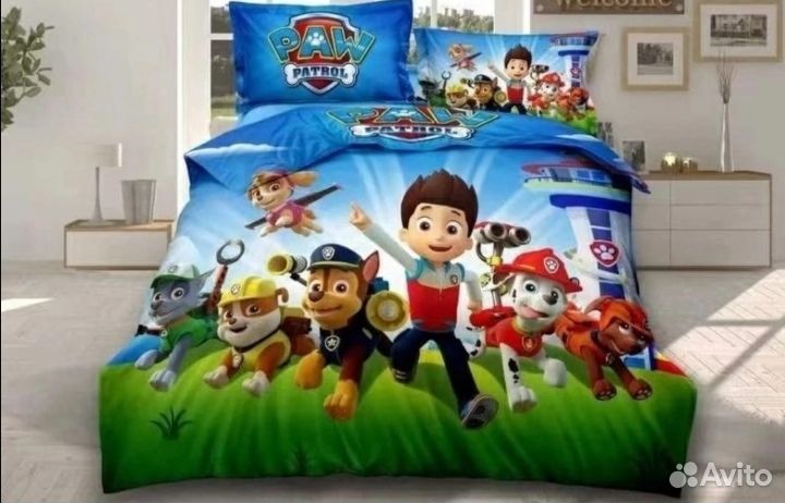 Белье постельное щенячий патруль