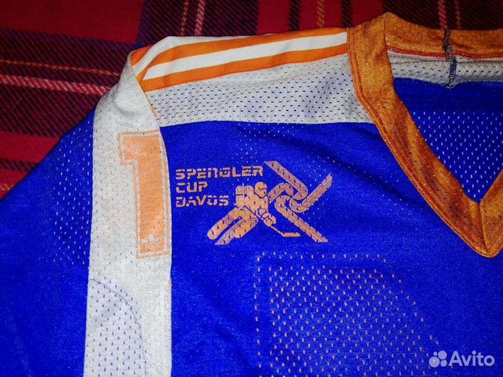 Свитер хк Спартак Попугаев Кубок Шпенглера 1989