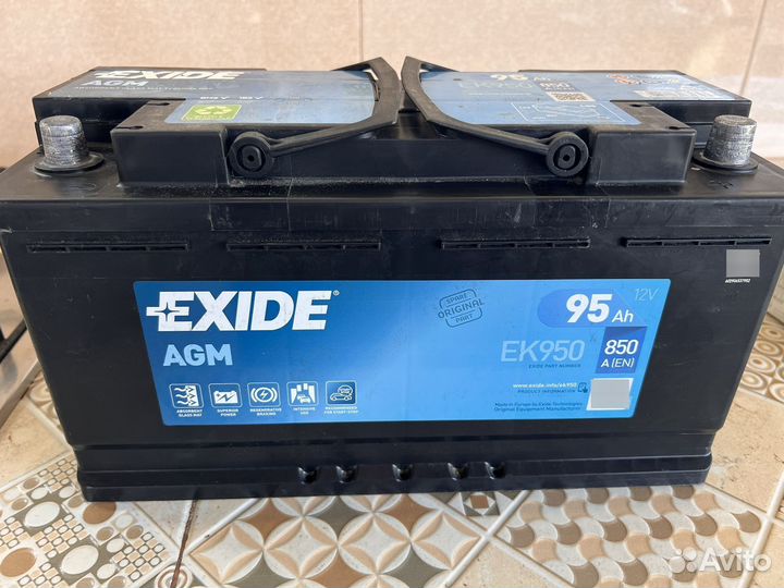 Аккумулятор Exide AGM EK950