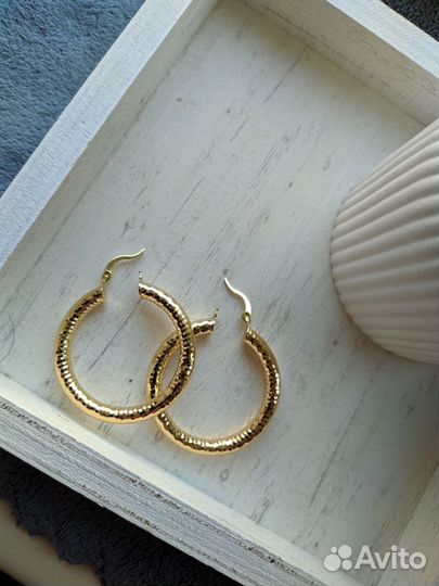 Серьги кольца