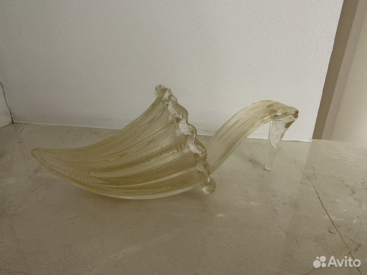 Статуэтка туфля из муранского стекла