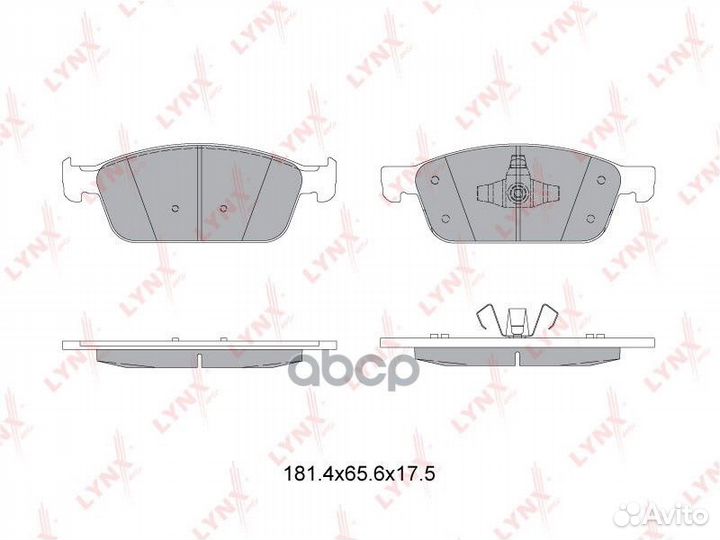 Колодки тормозные дисковые перед BD3036 LYN