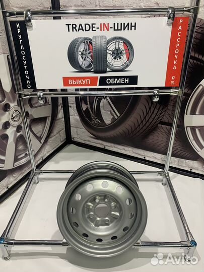 Штампованные диски R14 тзск ваз-2110 серебро