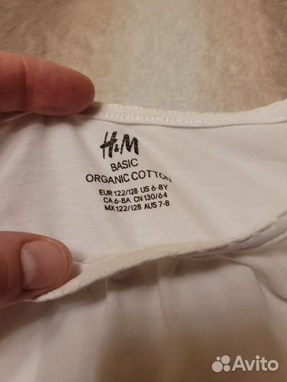 Лонгсливы hm для девочки 122-128