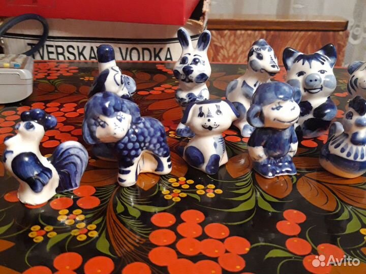 Фигурки гжель СССР