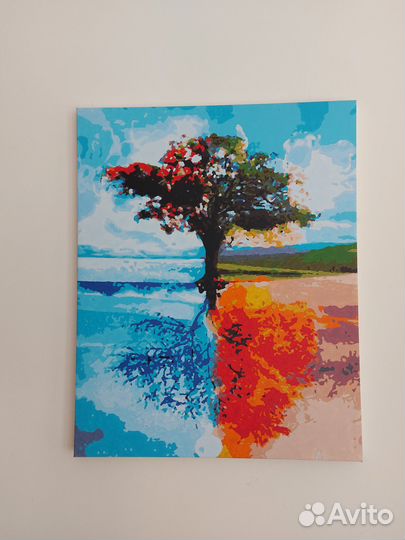 Картина по номерам, алмазная вышивка