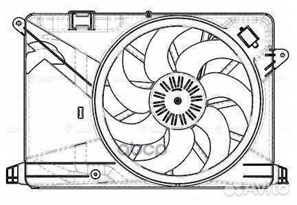 Вентилятор opel mokka 13- охлаждения LFK2114 luzar