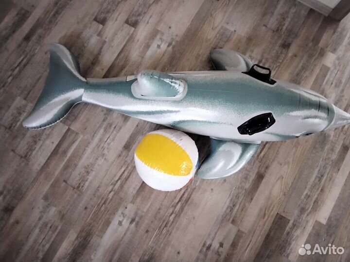 Мяч надувной, игрушка-дельфин, меч, гребки