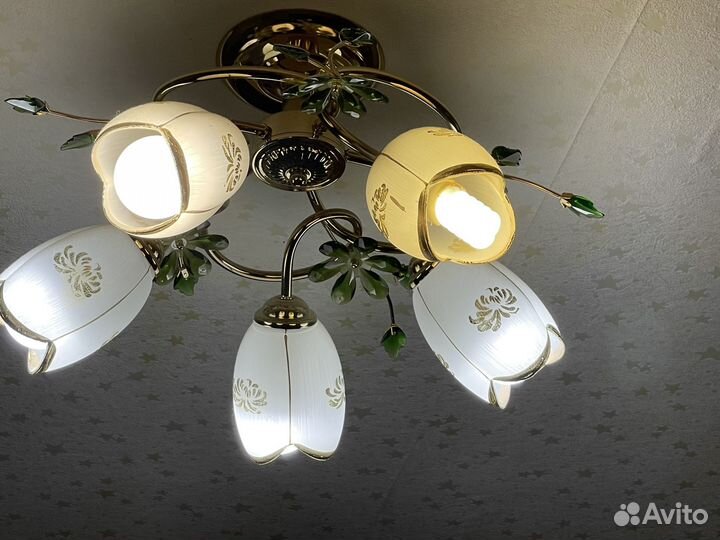 Люстра потолочная подвесная бу