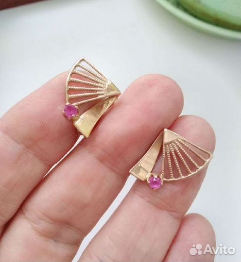 Золотые серьги СССР
