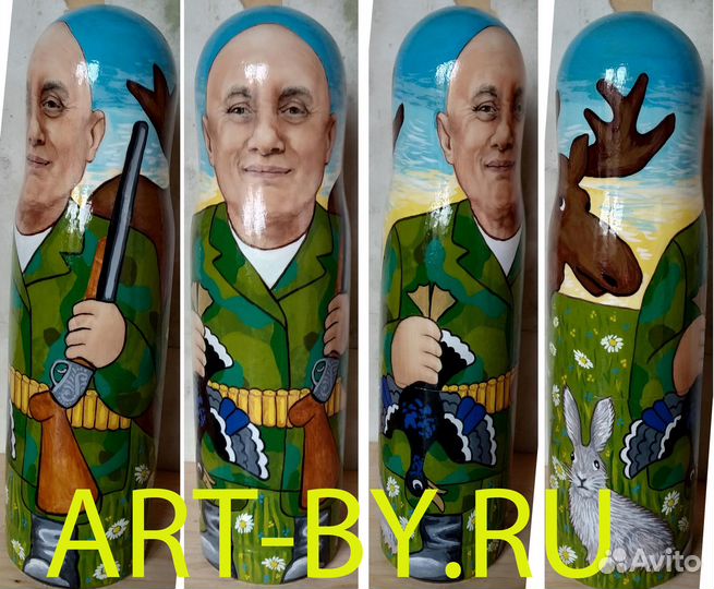 Штоф матрешка с портретом