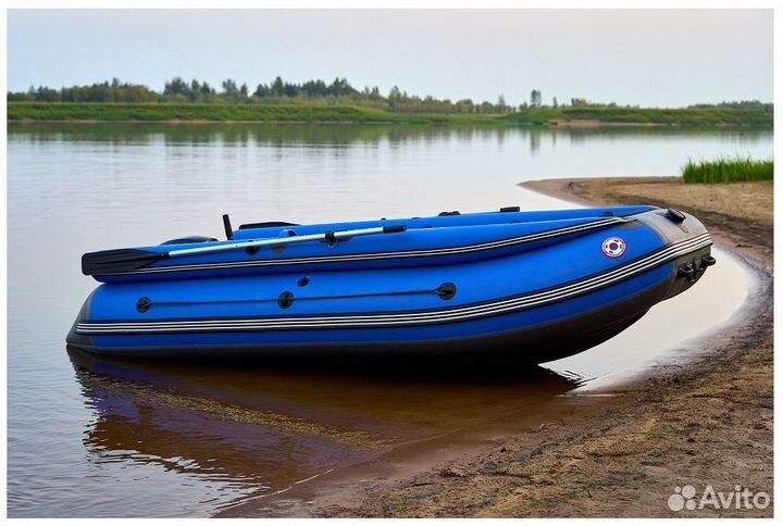 Лодка mishimo family lite DF 430, в синем цвете