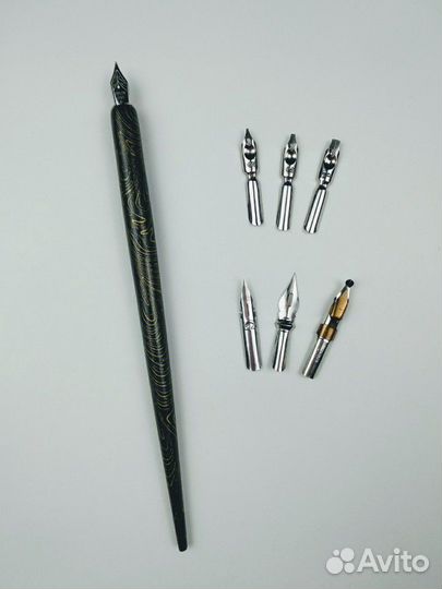Набор для каллиграфии прямой держатель и перья