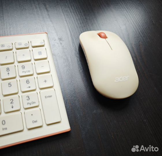 Клавиатура+мышь беспроводная Acer OCC200 бежевый