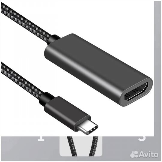 Переходник Type-C папа to hdmi мама ELfoC HD-CMF