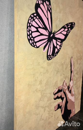 Современная стильная картина минимализм Бабочка