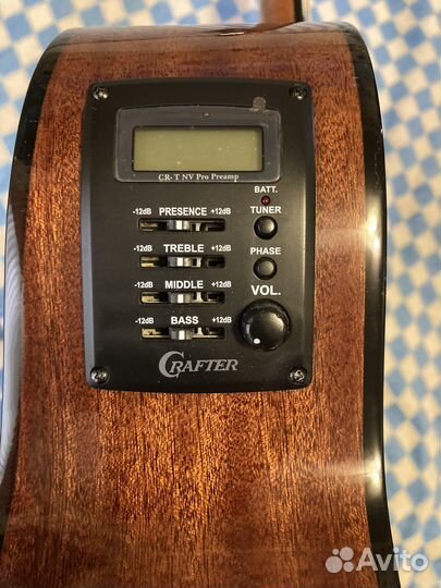 Гитара электроакустическая crafter ht-250ce/n