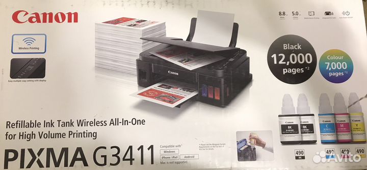 Цветной принтер, мфу Сanon