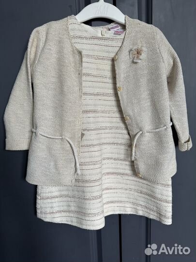 Детское платье zara с кардиганом