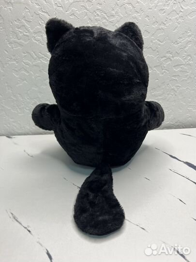 Мягкая игрушка чёрный кот
