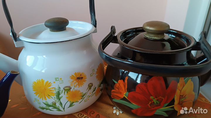 Заварочный чайник, для кипячения воды. Б/у