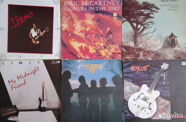 Виниловые пластинки рок