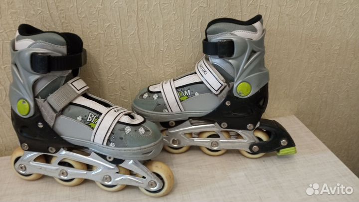 Роликовые коньки детские раздвижные 33 36