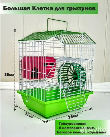 Клетка для крыс, белок, грызунов евгения-2