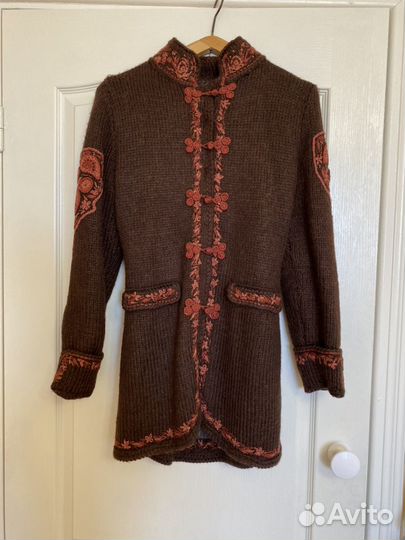 Куртка - кафтан вязанная