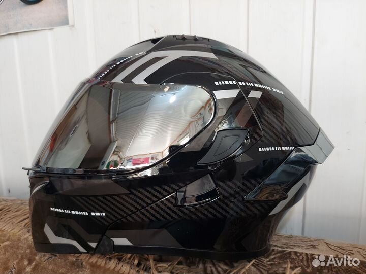 Мотошлем модуляр,S,M(55-58)