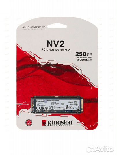 250 гб M.2 NVMe накопитель Kingston NV2