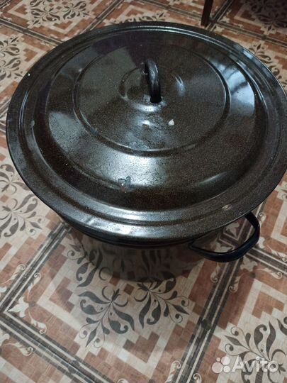 Кастрюля эмалированная 40 литров