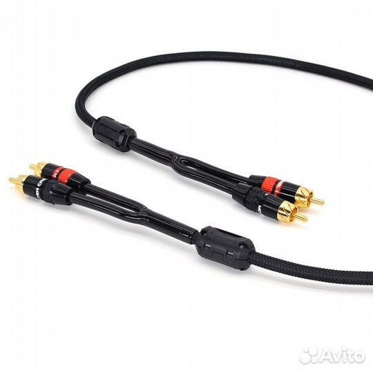 Кабель аудио тюльпан межблочный 2xRCA-2xRCA 1.5м