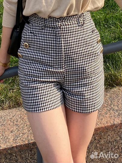 Твидовые шорты zara