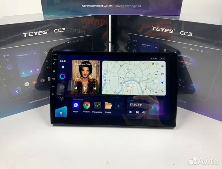 Магнитола Teyes 4/64 Тойота Хайлендер 3