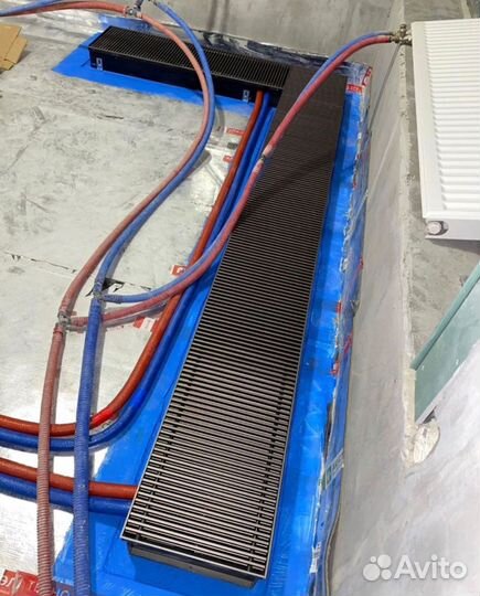 Внутрипольный конвектор отопления