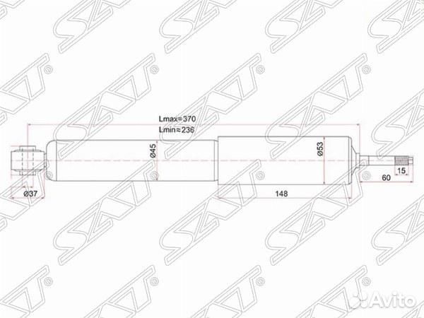 Амортизатор передний toyota hiace 05- lhrh