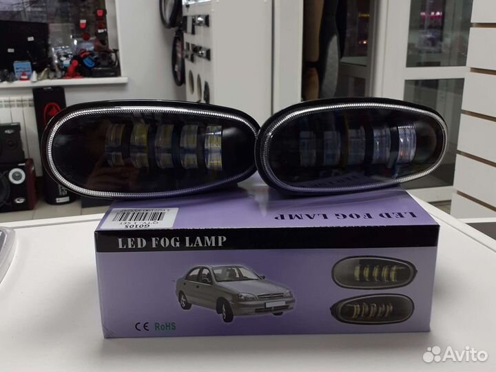 Противотуманные фары шевроле ланос (птф)